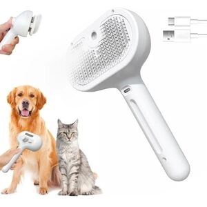 Amazon Essentials White Pet Grooming Brush